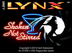 Shaken, not stirred cart label